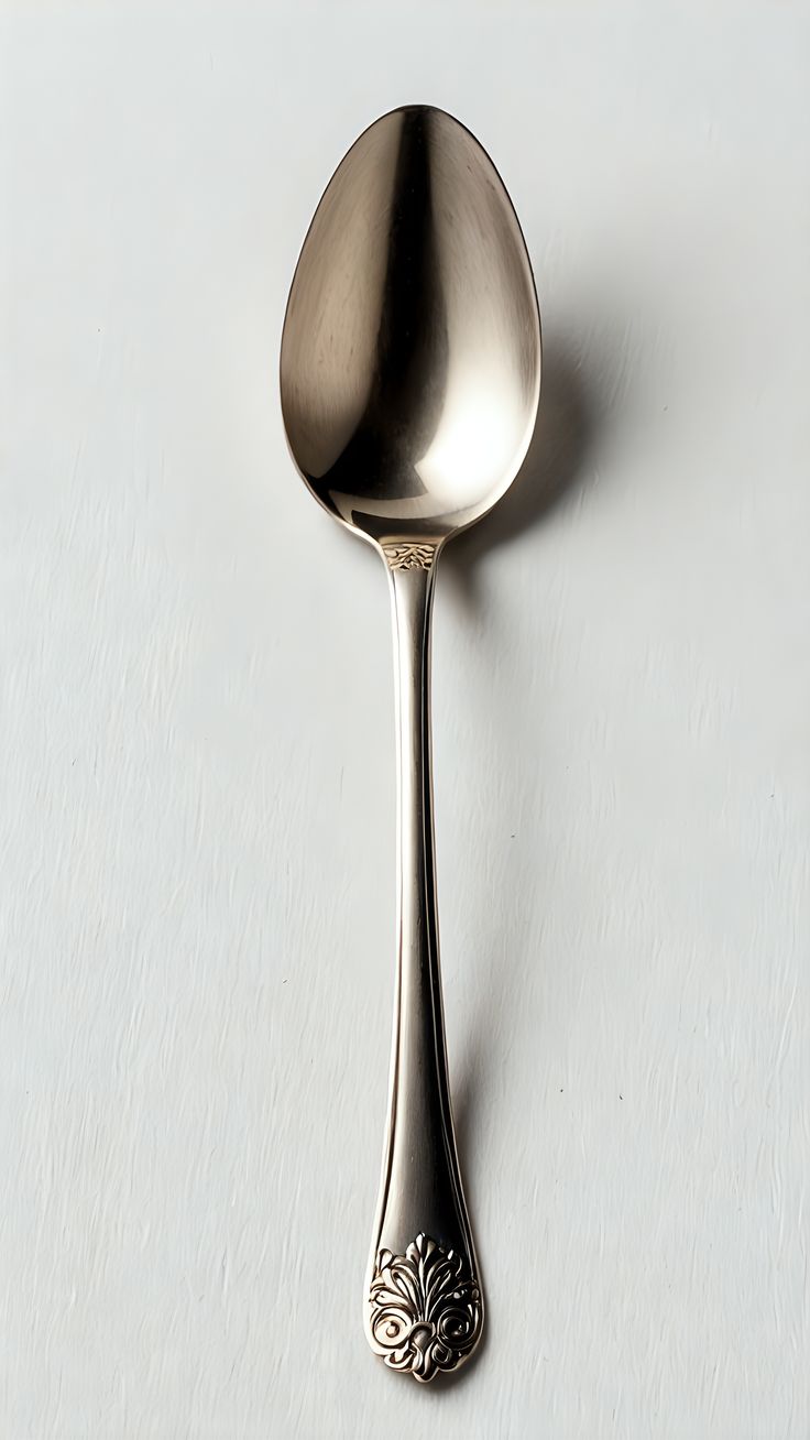Metal spoon for preparing ORLIVA matcha collagen blend