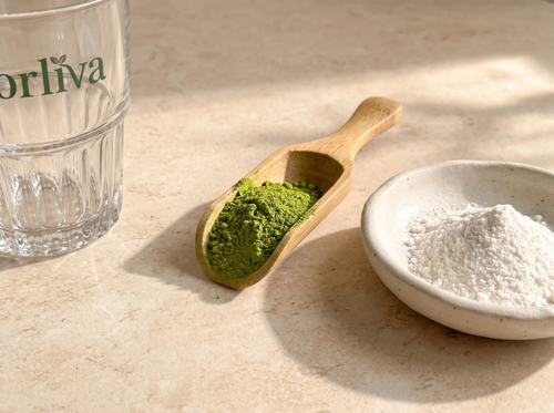 ORLIVA matcha latte base ingredients